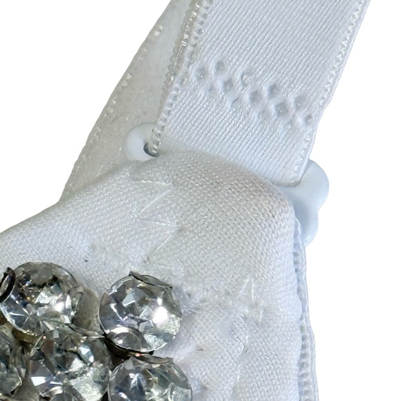 Rhinestone Pushup Bustier Sparkly Crop Top Bachelorette - Picture 8 of 10